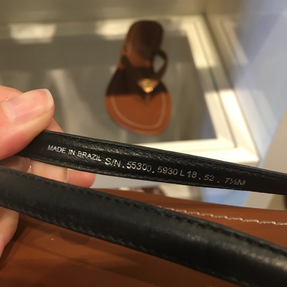NEW Tory Burch Terra Flip Flops black - Picture 5 of 8